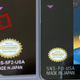Close-up details of a hand-made, unauthentic Super NES game label (left) and an official one (right). Note that the fake label has a blurry Nintendo Seal of Quality, blurry text that’s cut off one side of the label, and an incorrect font. It’s also not properly cut or centered on the cartridge itself.